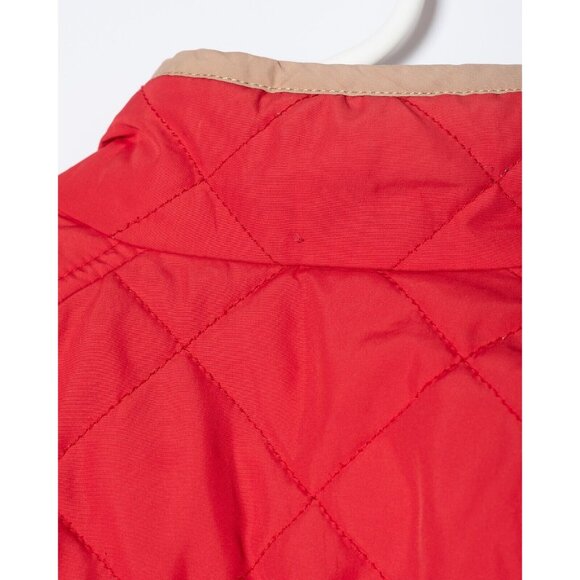 Lauren Ralph Lauren Womens Petite Small Reversible Quilted Zipper Vest Red Tan - Picture 8 of 8